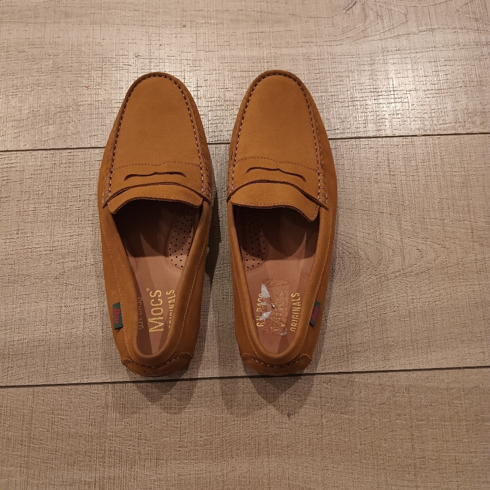 G.H. Bass Men's Davis Driver Slip-on Mocs, size 9M, Tan